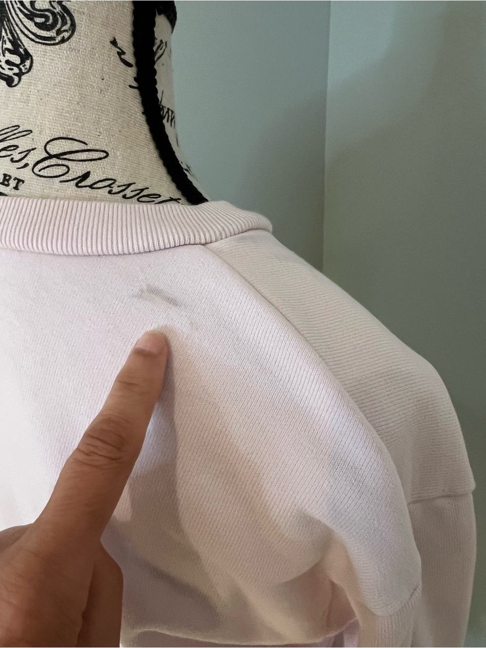 J.Crew Hollywood sweatshirt | faded shell pink bright red lettering | Preowned - Picture 6 of 15